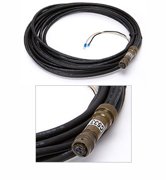 3-Pin Female to Unterminated Incoming Power Cable (MS26482, Size 12)