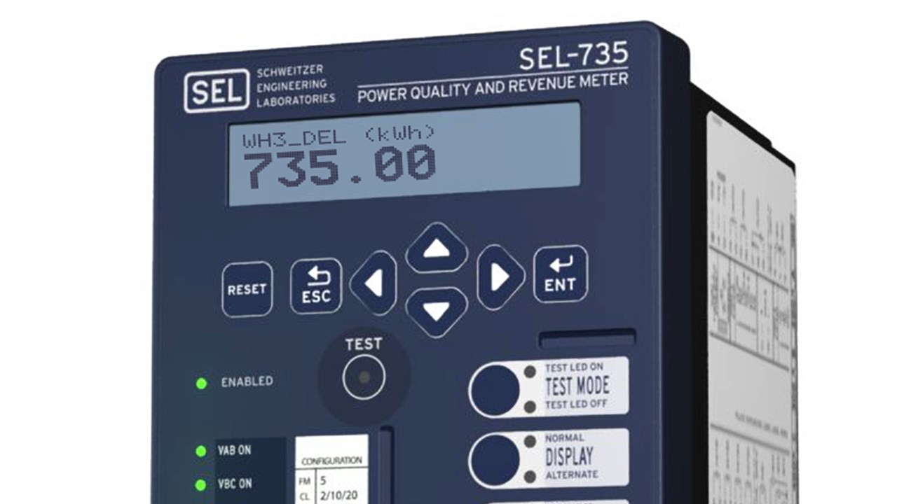 SEL-735 Power Quality and Revenue Meter | Schweitzer Engineering Laboratories