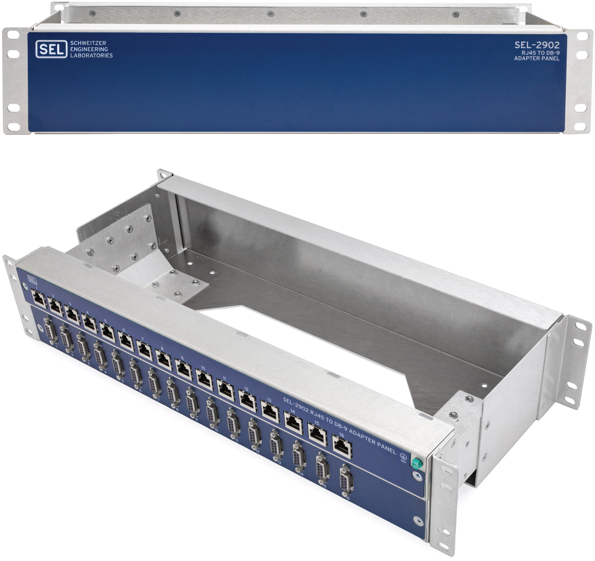 SEL-2902 RJ45 to DB-9 Adapter Panel | Schweitzer Engineering SEL-2902 RJ45 to DB-9 Adapter Panel | Schweitzer Engineering