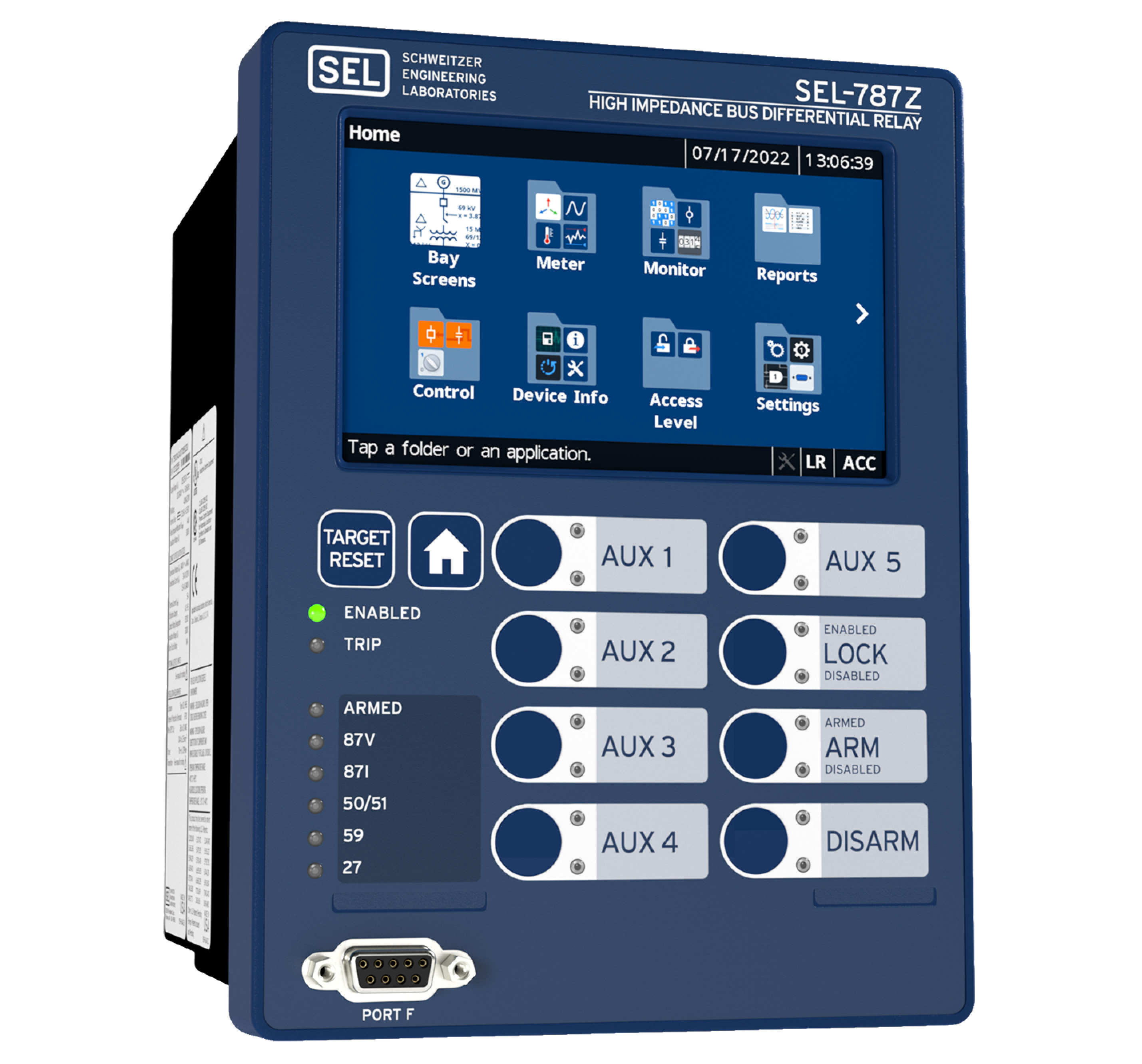 SEL-787Z High-Impedance Differential Relay and SEL-HZM High