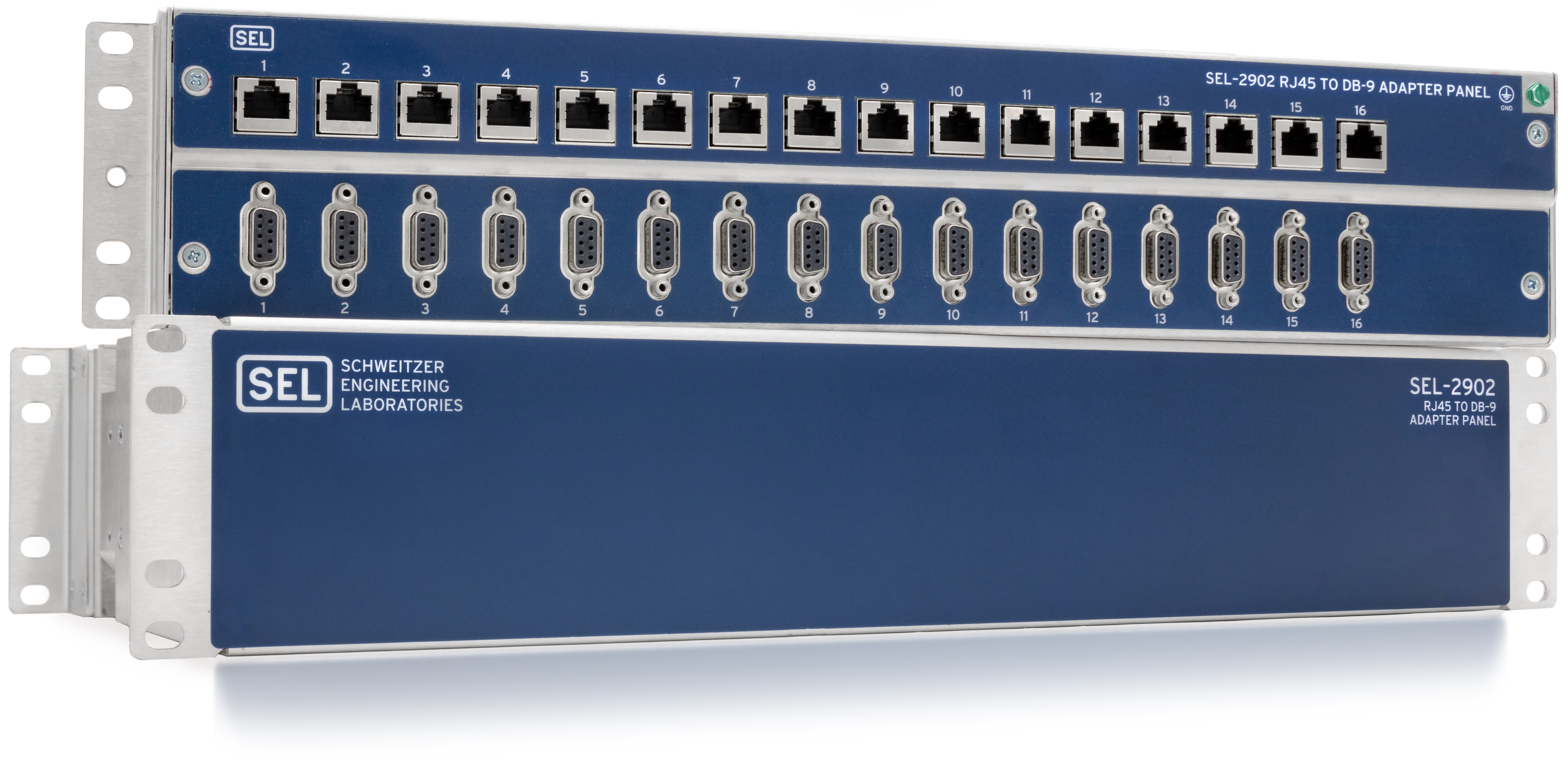 SEL-2902 RJ45 to DB-9 Adapter Panel | Schweitzer Engineering Laboratories