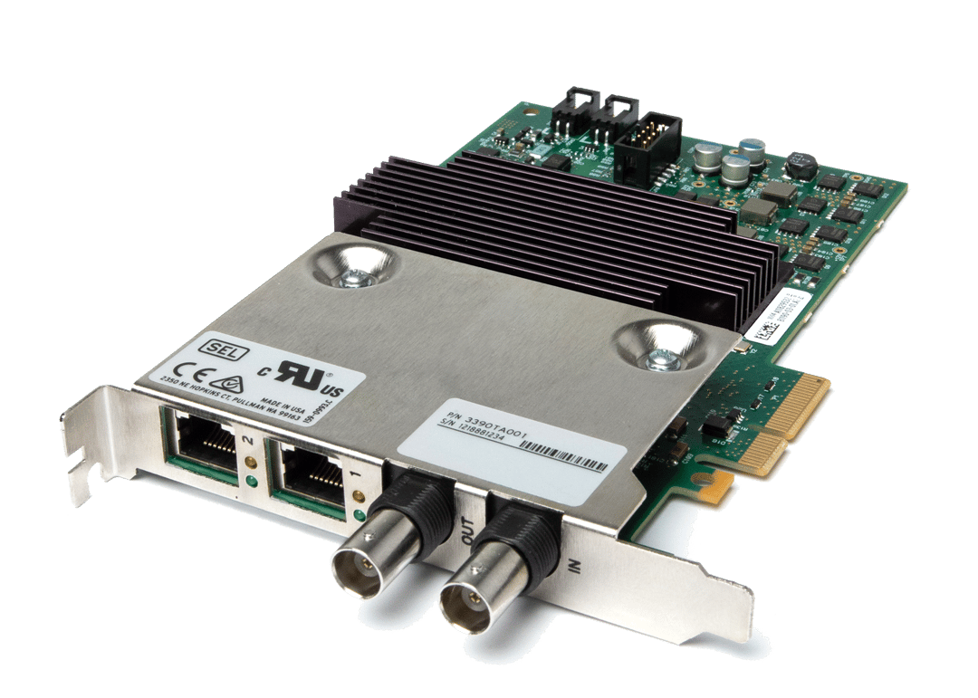 New SEL-3390T Time and Ethernet Adapter Card for SEL automation controllers