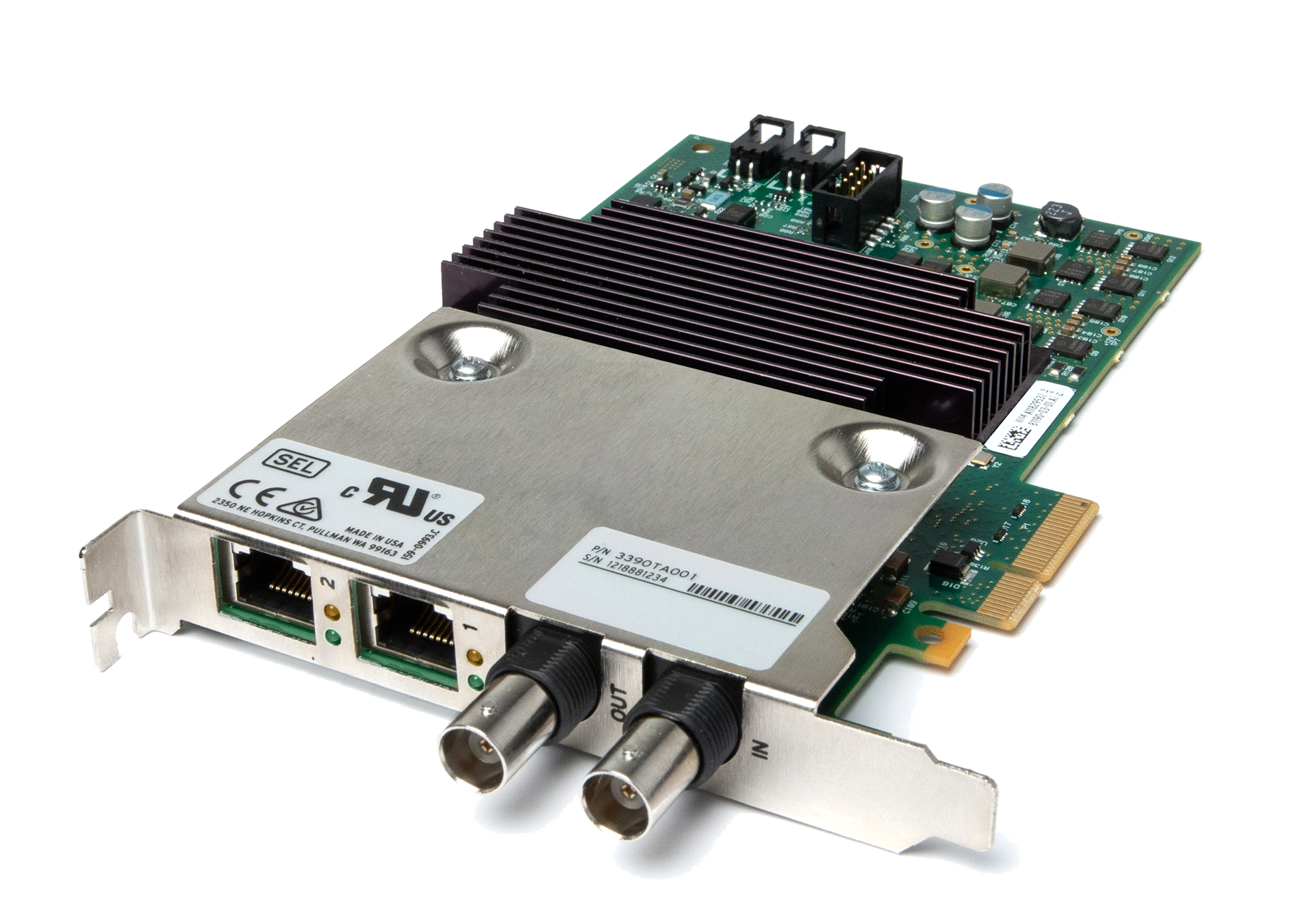 New SEL-3390T Time and Ethernet Adapter Card for SEL automation controllers