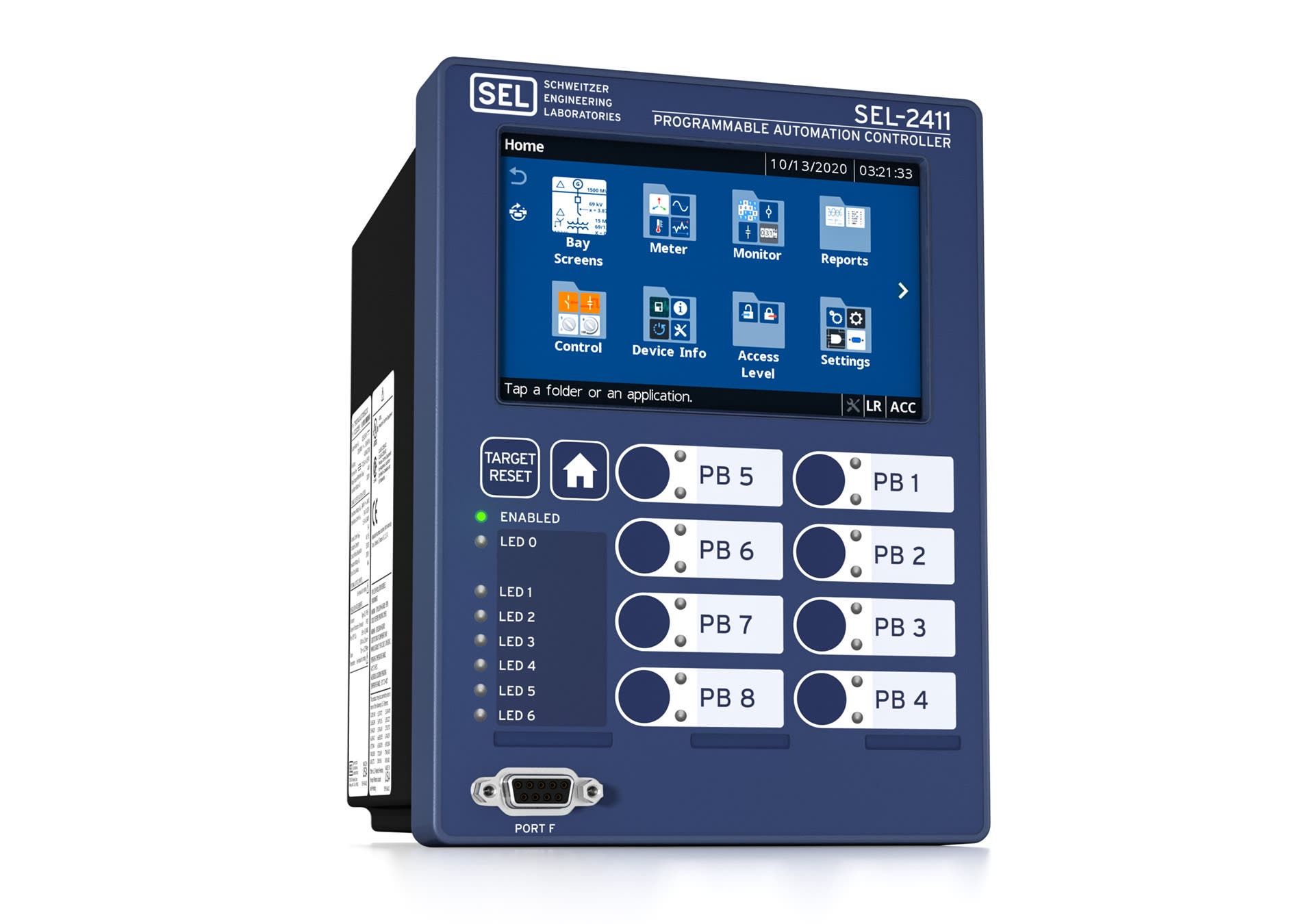 New touchscreen option for SEL-2411 Programmable Automation Controller