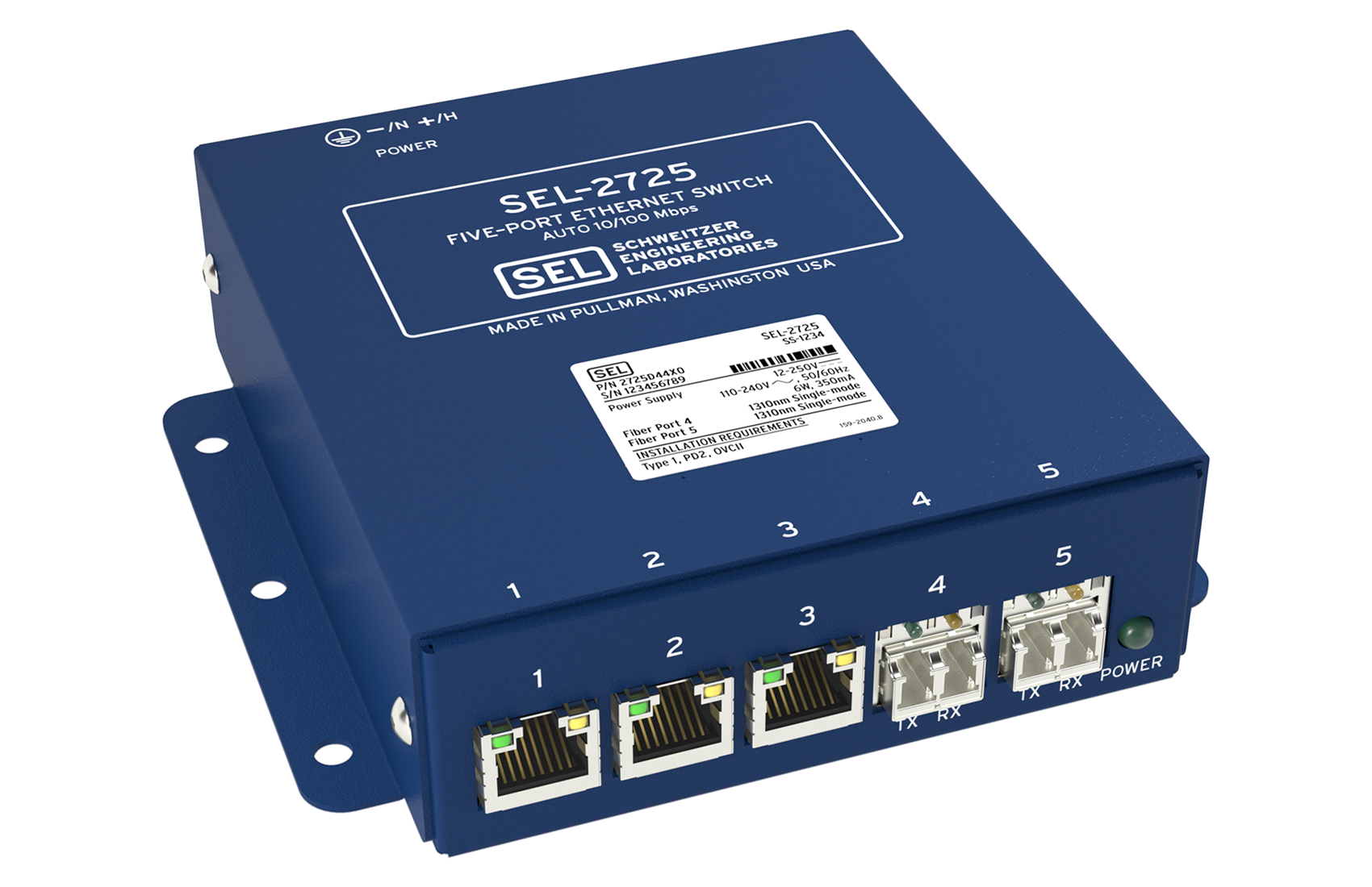 Switch とそのほか SEL-2725 Five-Port Ethernet Switch | Schweitzer Engineering