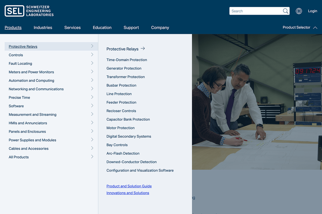 Selweb System SEL Website Improves Navigation With New Sections for Products ...