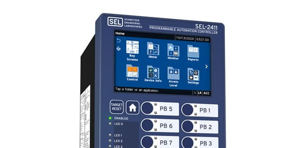 New Touchscreen Option for SEL-2411 Programmable Automation Controller