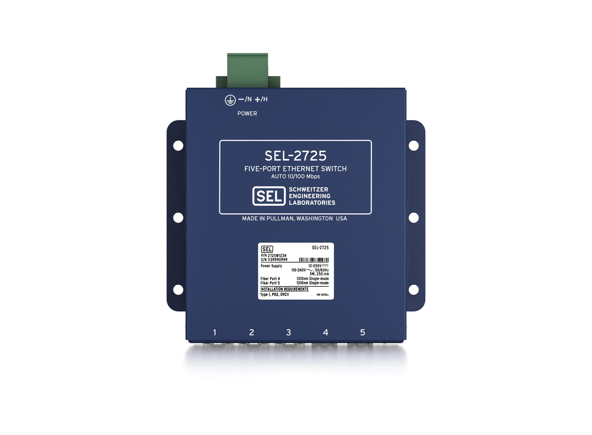Switch Sel Program SEL releases enhanced SEL-2725 Five-Port Ethernet Switch